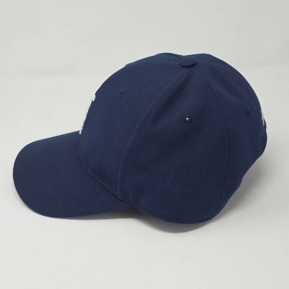 Polo Ralph Lauren Navy Blue Baseball Cap White Embroidered Pony Snapback Hat